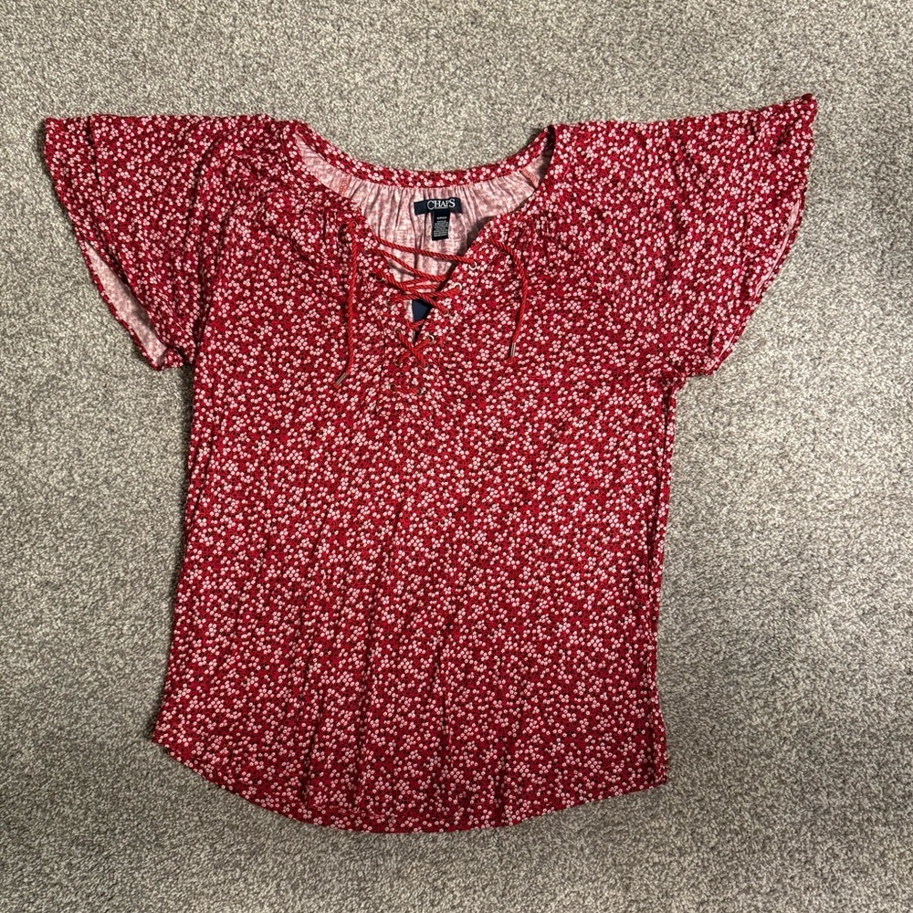 Chaps floral pattern top - Picture 1 of 6